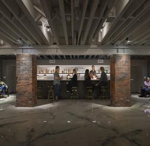 855 Front Street ground-floor bar